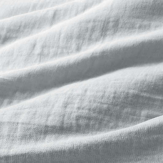 Supersoft Mist Blue Organic Cotton Gauze Kids Full/Queen Duvet Cover