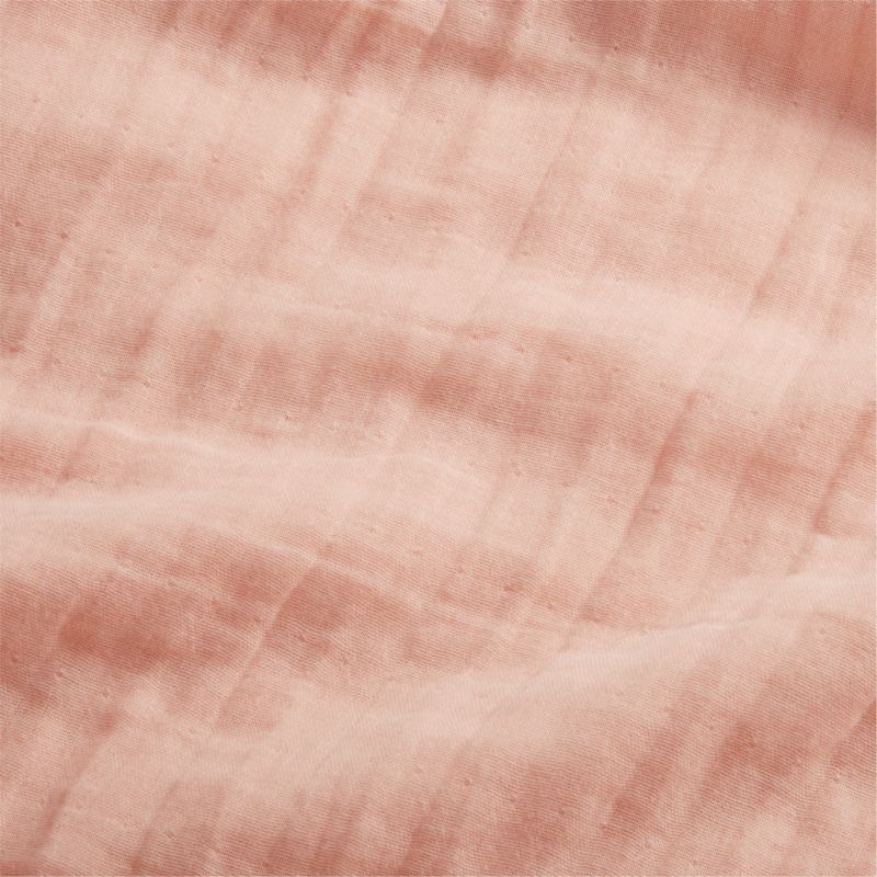 Supersoft Elegant Pink Organic Cotton Gauze Toddler Duvet Cover