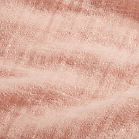 Supersoft Elegant Pink Organic Cotton Gauze Toddler Duvet Bedding Set