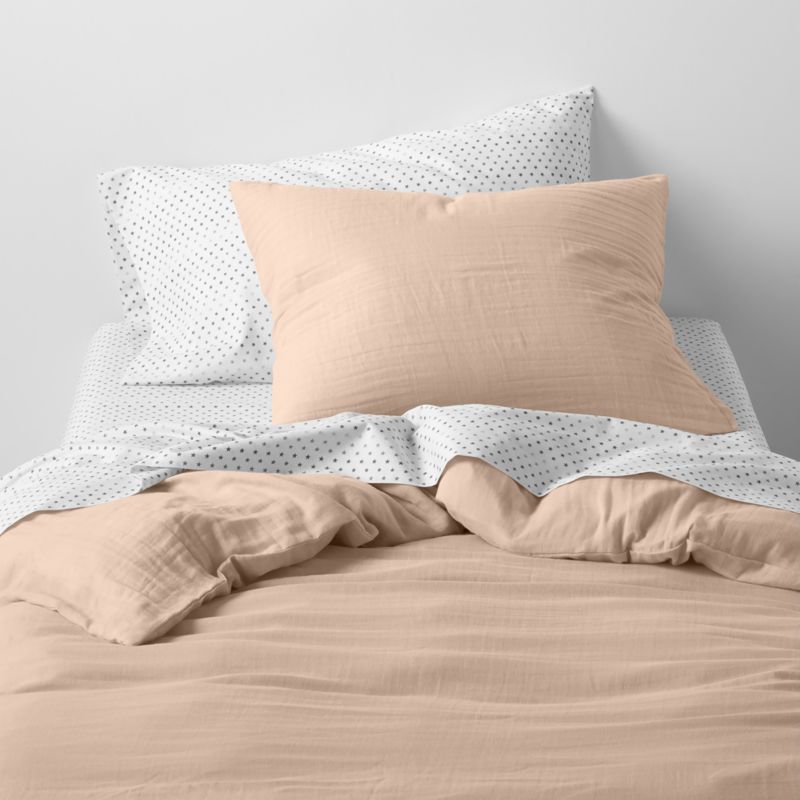 Leopard Floral Organic Cotton Kids Pillow Sham