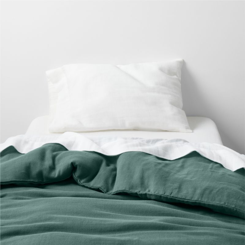 Supersoft Cool Pine Organic Cotton Gauze Toddler Duvet Cover - image 0 of 6