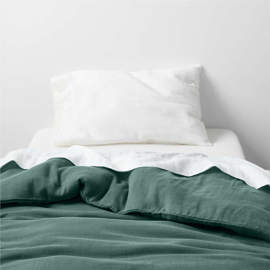 Supersoft Cool Pine Organic Cotton Gauze Toddler Duvet Cover