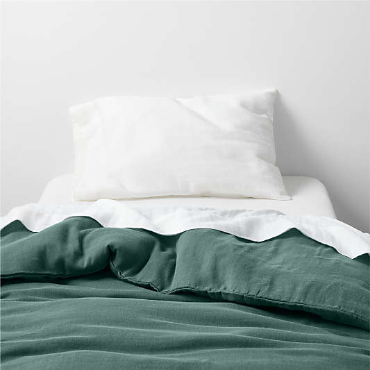 Supersoft Cool Pine Organic Cotton Gauze Toddler Duvet Cover