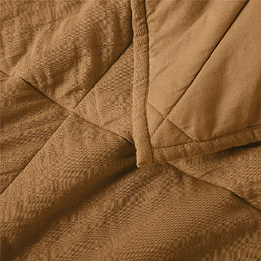 Supersoft Kids Brulee Brown Gauze Cotton Quilt Bedding Set