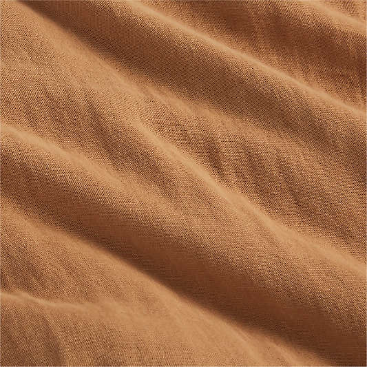 Supersoft Brulee Brown Organic Cotton Gauze Toddler Duvet Cover