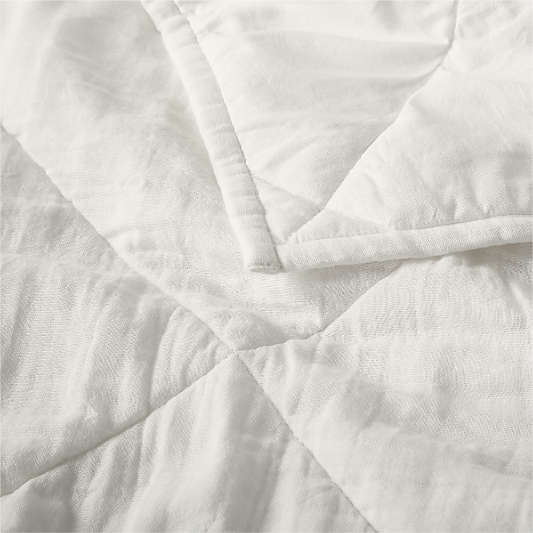 Supersoft Pampas Ivory 100% Organic Cotton Gauze Kids Twin Quilt