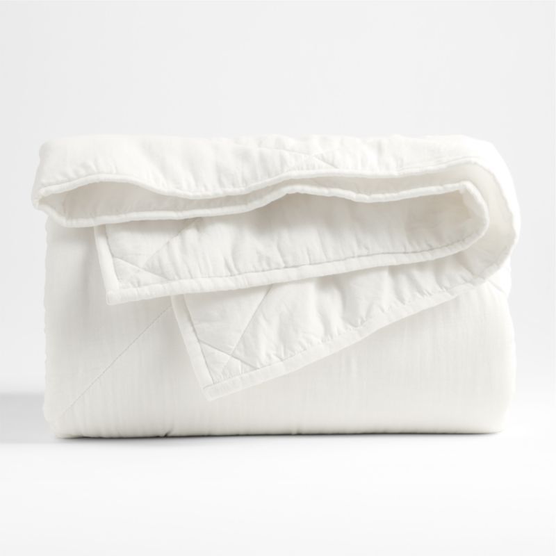 Supersoft Kids Pampas Ivory Gauze Cotton Twin Quilt