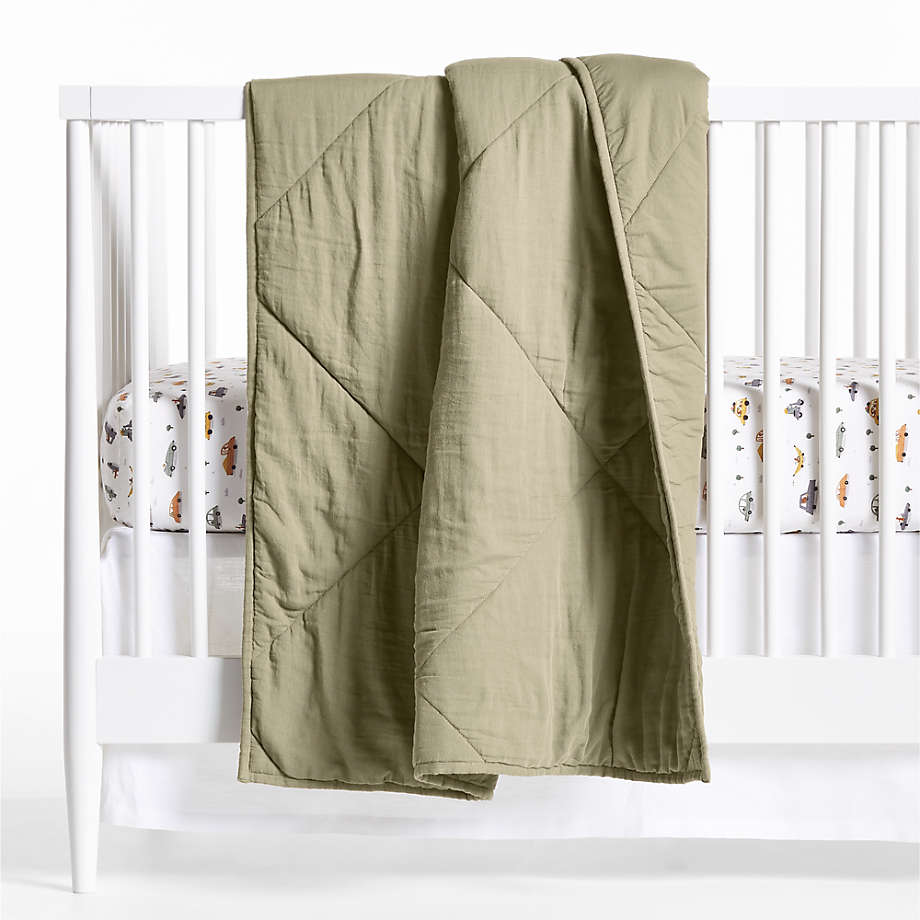 supersoft-garden-green-cotton-gauze-baby-crib-quilt-bedding-set-crate-kids-canada