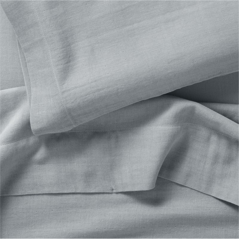 Supersoft Mist Blue Organic Cotton Gauze Toddler Sheet Set - image 4 of 6