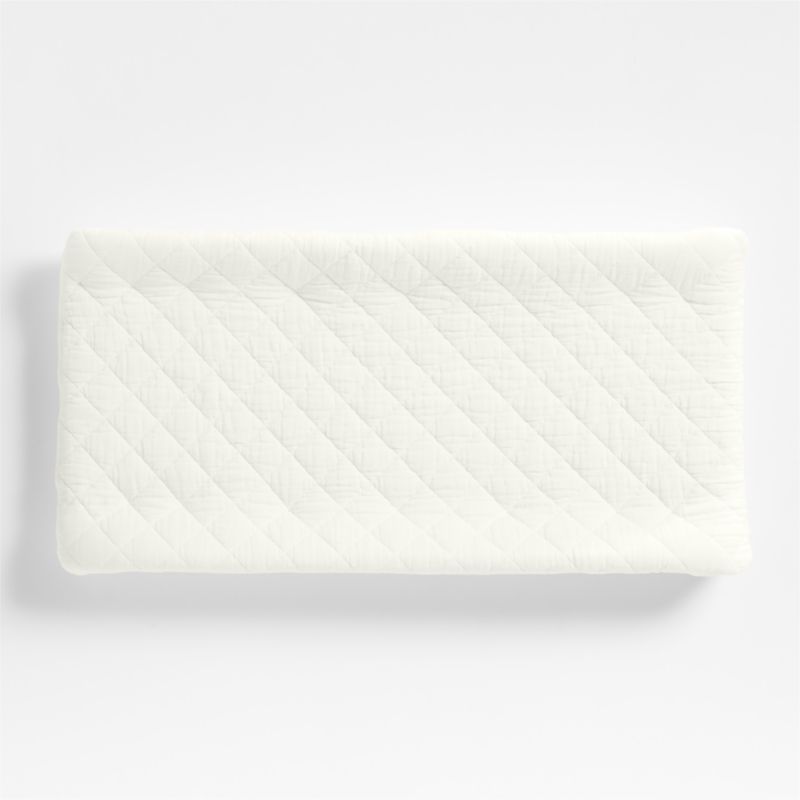 Supersoft Pampas Ivory Organic Cotton Gauze Baby Changing Pad Cover - image 1 of 4