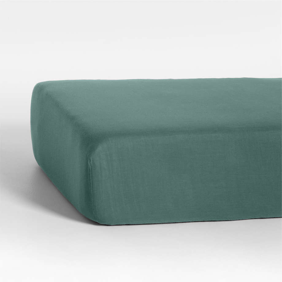 Supersoft Cool Pine Organic Cotton Gauze Baby Crib Fitted Sheet