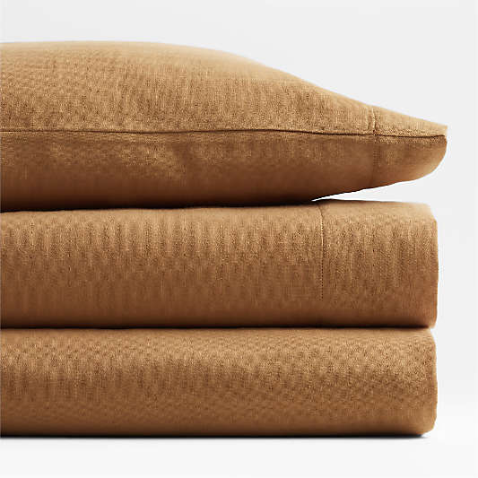 Supersoft Brulee Brown Organic Cotton Gauze Toddler Sheet Set