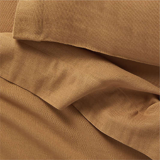 Supersoft Brulee Brown Organic Cotton Gauze Toddler Sheet Set