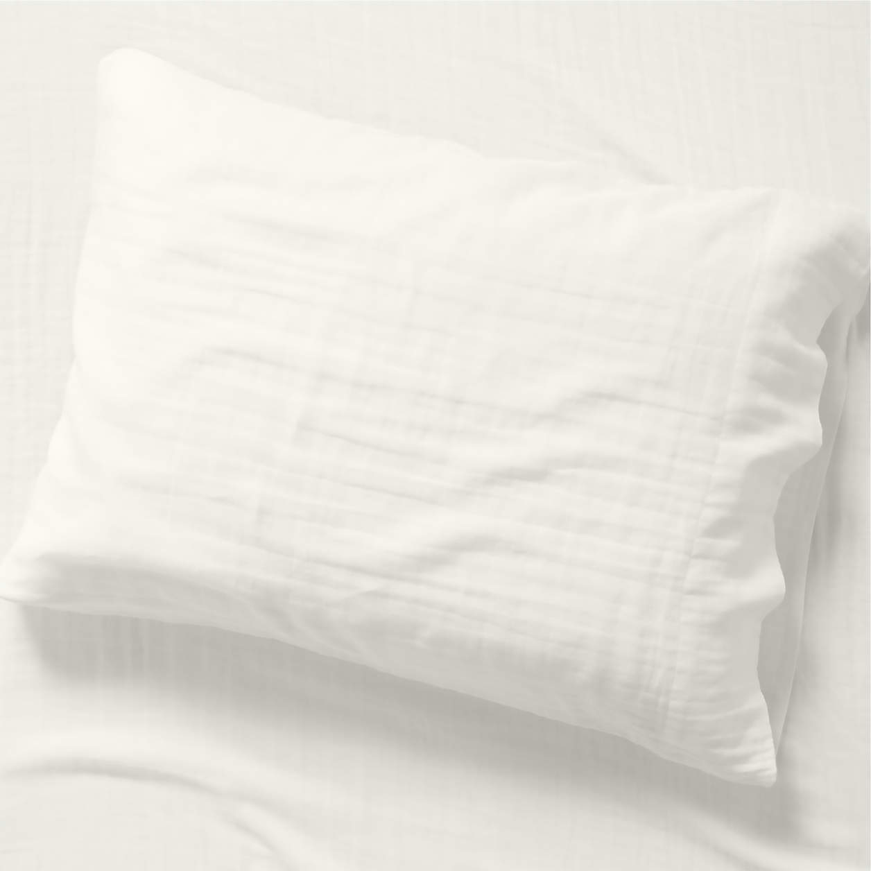 Supersoft Kids Pampas Ivory Organic Cotton Gauze Pillowcase Crate & Kids