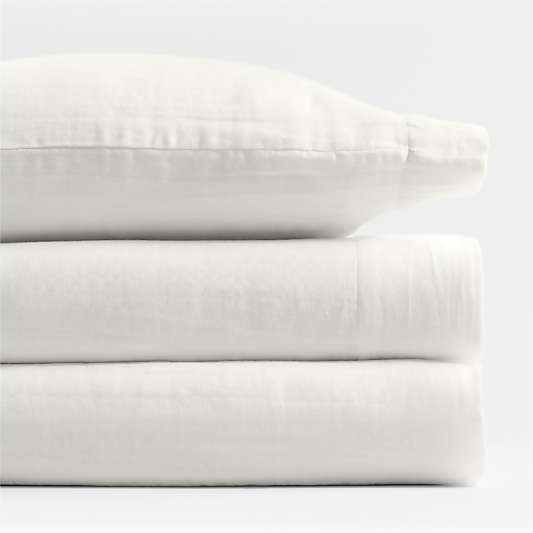 Supersoft Pampas Ivory Organic Cotton Gauze Toddler Sheet Set