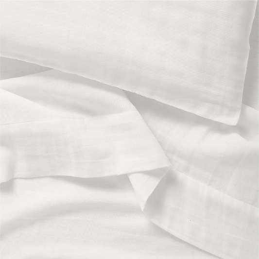 Supersoft Pampas Ivory Organic Cotton Gauze Toddler Sheet Set