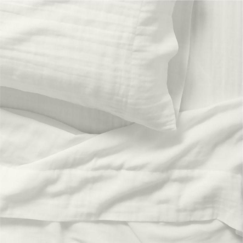 Supersoft Kids Pampas Ivory Gauze Organic Cotton Twin Sheet Set - image 5 of 8