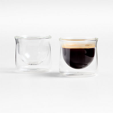 View FLUR 3-oz. Clear Espresso Glasses, Set of 2 details