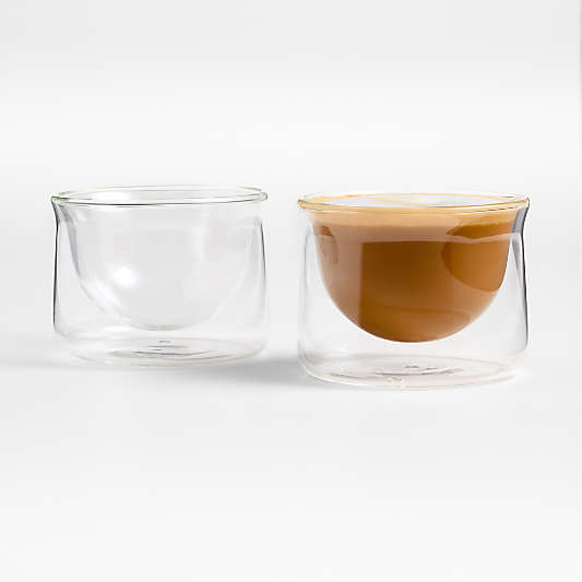 FLUR 7-oz. Clear Latte Glasses, Set of 2