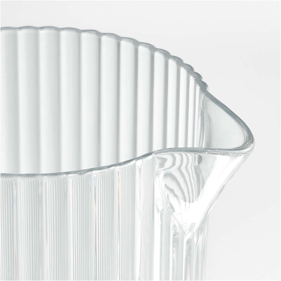 Fluted Acrylic Carafe + Reviews | Crate & Barrel