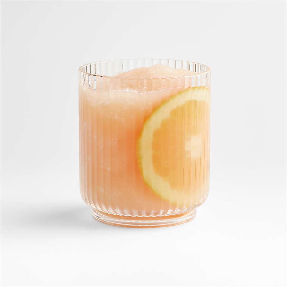 Fake Acrylic Orange Juice Glass