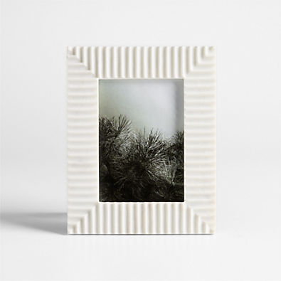 View Fluted White Marble 5x7 Picture Frame details