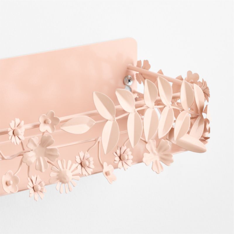 Flower Crown Pink Kids 28" Wall Shelf - image 3 of 4