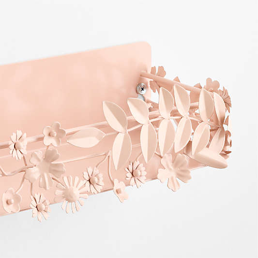 Flower Crown Pink Kids 28" Wall Shelf