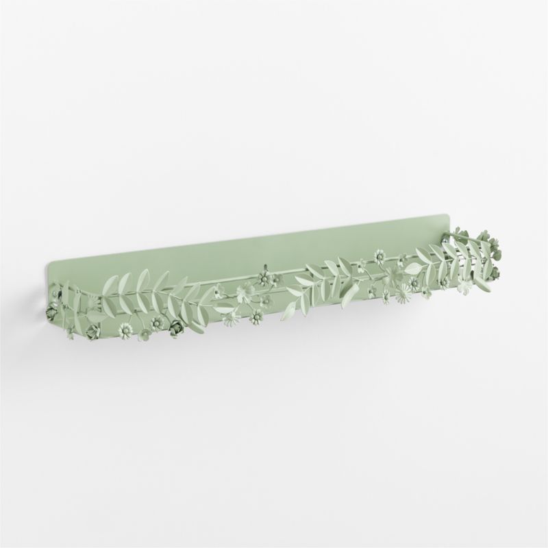 Flower Crown Sage Kids 28" Wall Shelf - image 2 of 4