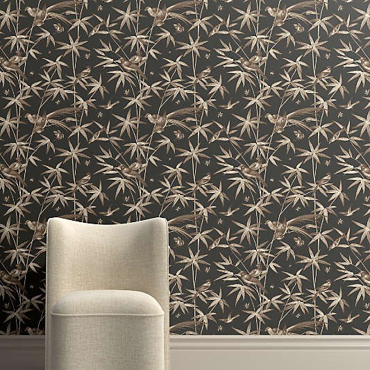Finch Ficus Green Botanical Wallpaper