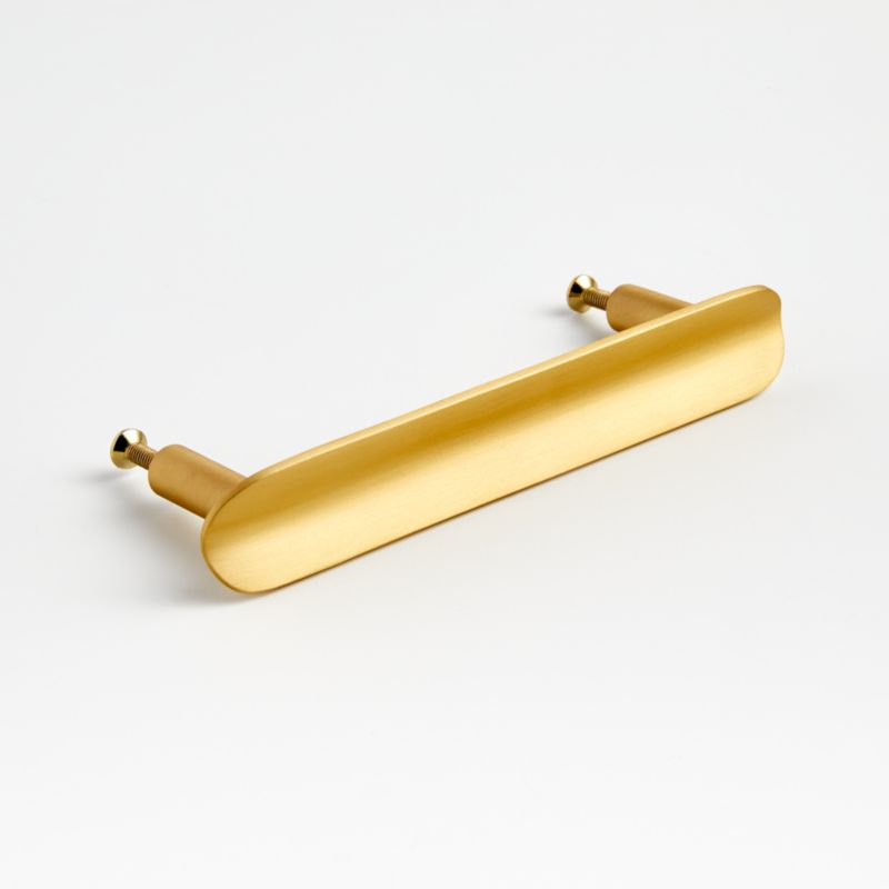 Fold Brass 4" Bar Pull