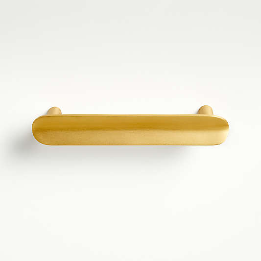 Fold Brass 4" Bar Pull