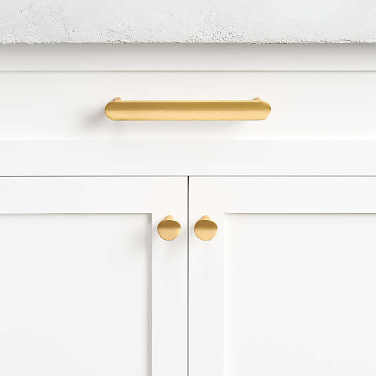 Fold Brass 4" Bar Pull