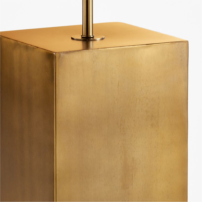 Folie Brass Square Floor Lamp with Drum Shade - image 4 of 6