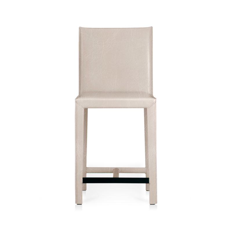 Folio Sand Top-Grain Leather Counter Stool - image 3 of 6