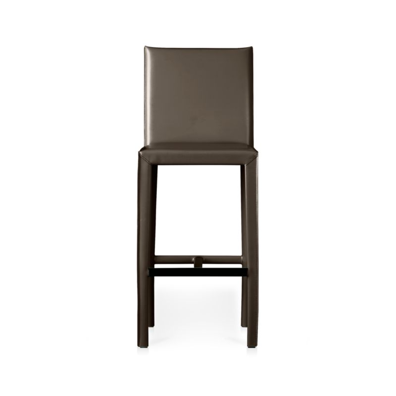 Folio Granite Grey Top-Grain Leather Counter Stool - image 4 of 5