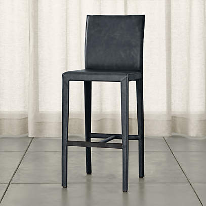 Crate and barrel leather bar stools hot sale