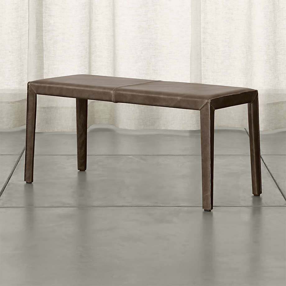 Leather dining table bench hot sale