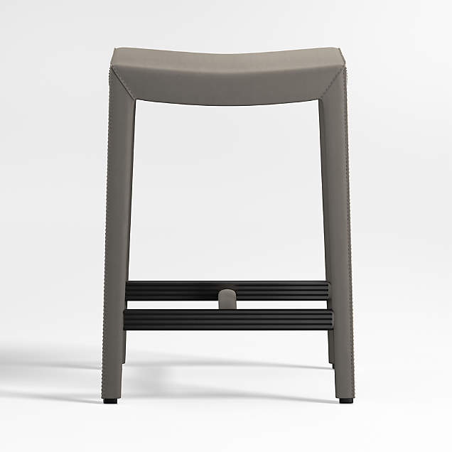 Folio Stone TopGrain Leather Dining Chair + Reviews Crate & Barrel