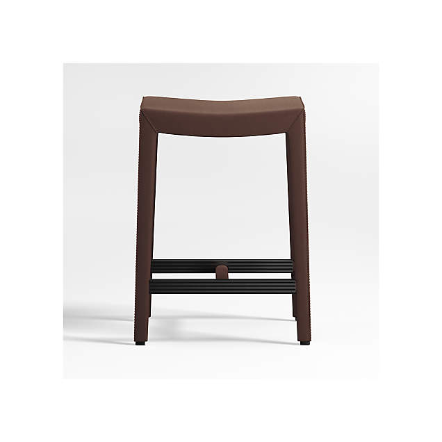Folio Saddle TopGrain Leather Dining Chair + Reviews Crate & Barrel
