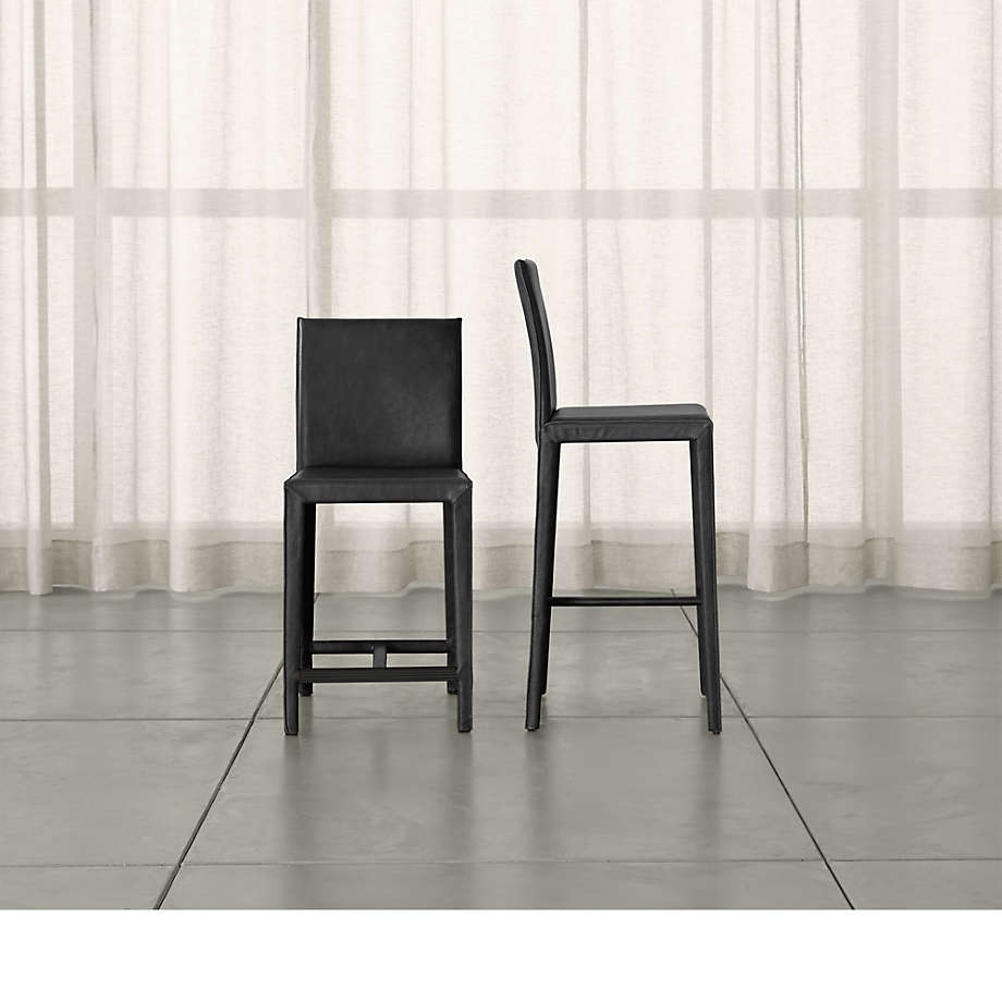 Crate and barrel leather bar online stools