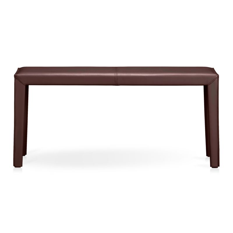 Folio Merlot Top-Grain Leather 40" Bench - image 4 of 5