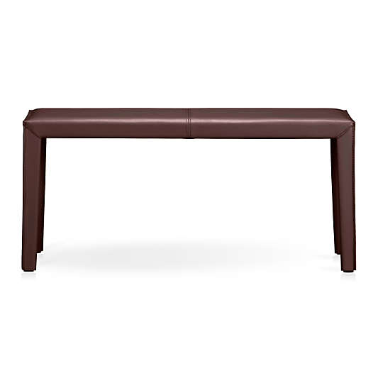 Folio Merlot Top-Grain Leather 40" Bench