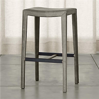 backless grey bar stools