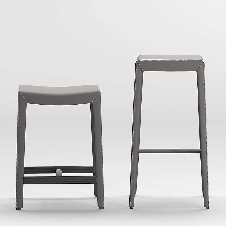 Grey backless bar deals stools