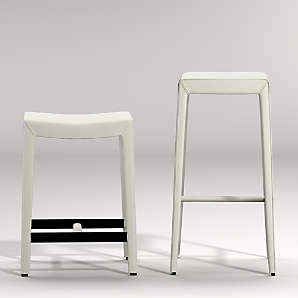 White Bar Stools Crate Barrel