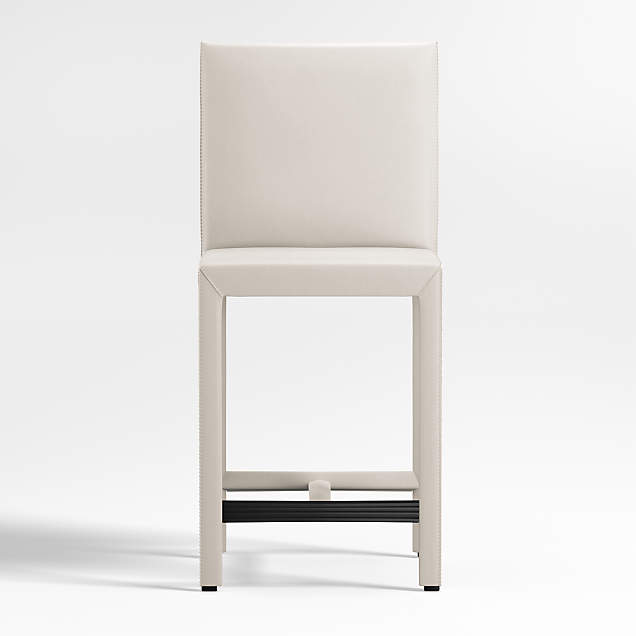 Folio Sand TopGrain Leather Dining Chair + Reviews Crate & Barrel