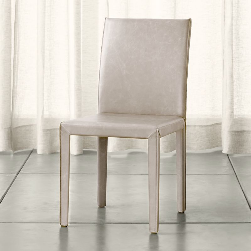 Folio Sand Top-Grain Leather Dining Chair - image 3 of 12