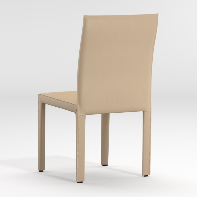 Folio Beige Top-Grain Leather Dining Chair - image 7 of 8