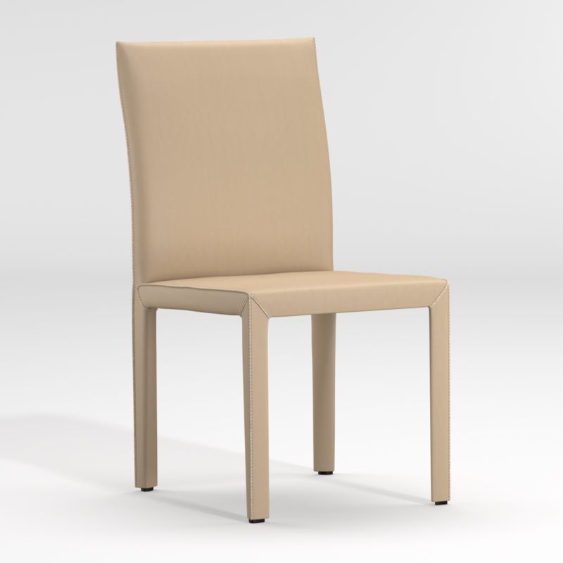 Folio Beige Top-Grain Leather Dining Chair - image 8 of 8